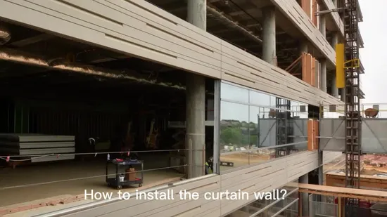 Exterior Wall Commercial Curtain Wall Glass Facade Curtain Wall