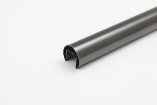 Frameless Top Mount Glass Railing with Square and Round Tube Support Structures