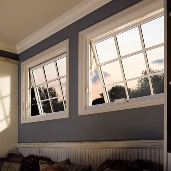 2025 New Design High Insulation Aluminum Top Swing Top Hung Window