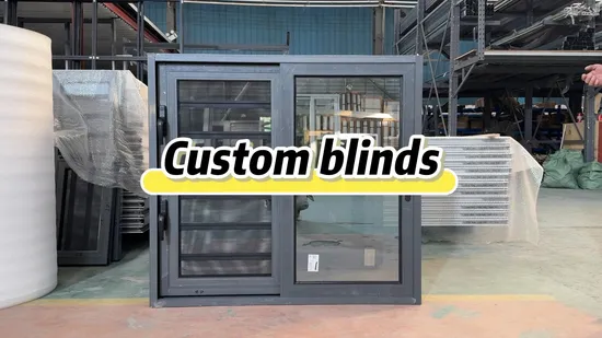 French Customized Size Horizontal Louver Sliding Window Glass Louver Windows