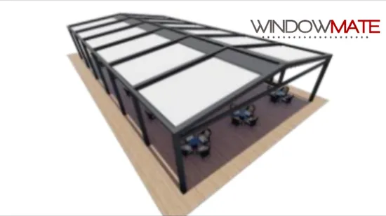 Waterproof Garden Awning Pergolas Opening Roof Sliding Shelter Canopies