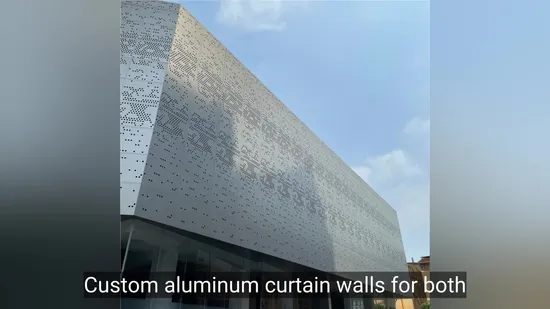 Lightweight and Aesthetically Pleasing Aluminum Curtain Walls Are Suitable for Outdoor Decoration.
