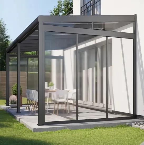 Glass Container House Lots of Sunroom with Mobile Prefab Versatility
