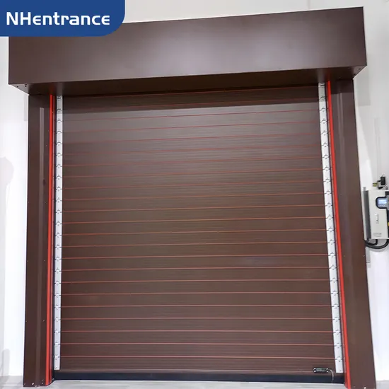 French Minimalist High Speed Spiral Door with Custom Color Options for Private Villas 