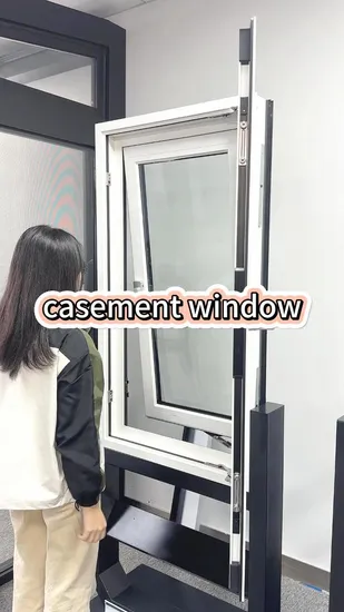 House Exterior Waterproof Storm Window Hotel Double Glass Casement Awning Windows 