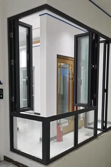 Aluminium Folding Window Push up Fold up Window Horizontal French Windows 