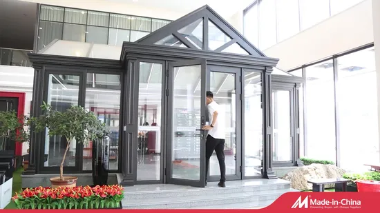 China Sunroom Factory Thermal Break Double Triple Glazed Glass Aluminum Outdoor Sunroom 
