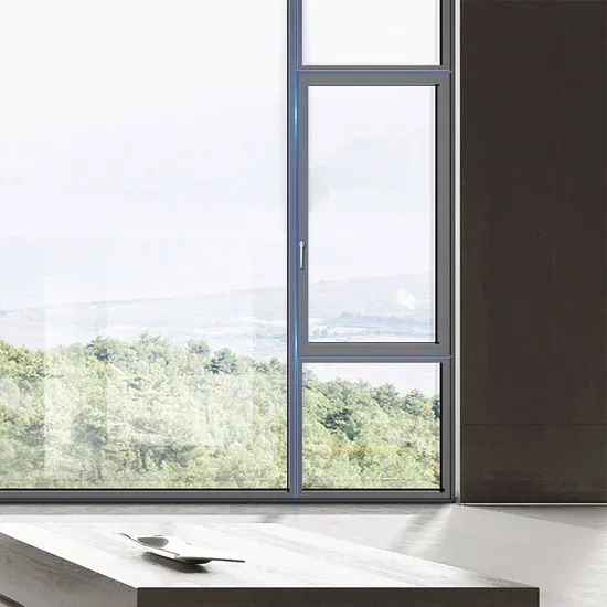 Fashion Ultra Narrow Aluminum Alloy Casement Metal Glass Custom Window 