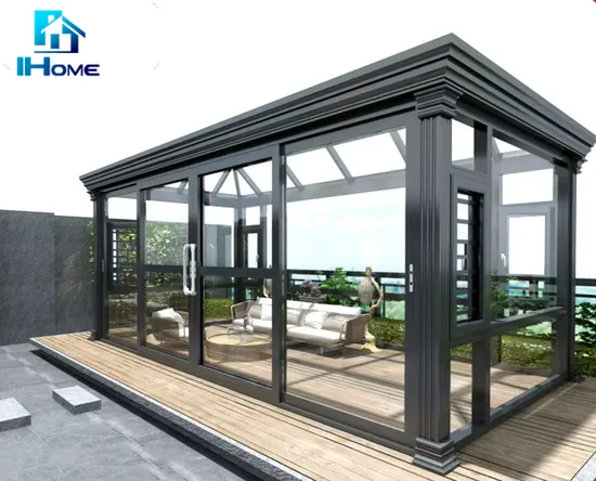 Modern Design Four Season Glass Sunroom Polycarbonate Green House Aluminium Glass House 