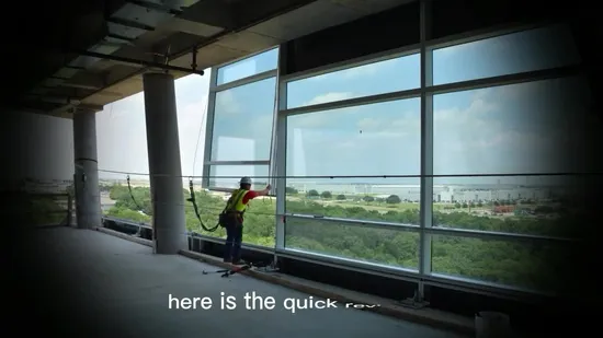 Skyscrape Tinted Tempered Glazed Aluminium Curtain Wall System Exterior Glass Facade Panels Glass Curtain Wall Price 