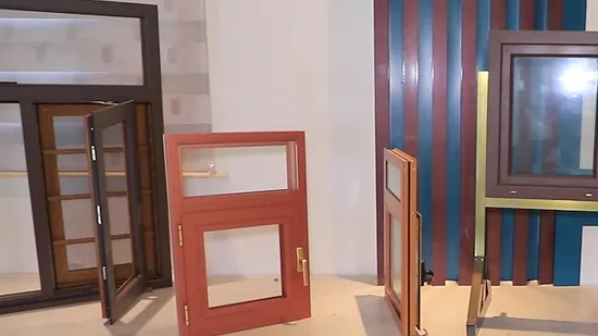 High Quality Aluminum Window Sliding New Model Double Glazed Aluminium Casement Window 