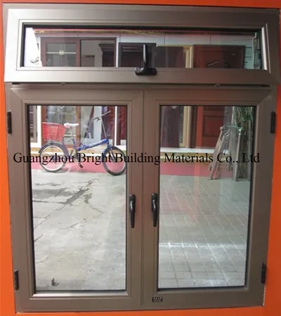 Topbright Narrow Modern Impact Windows Tempered Glass Aluminum Casement Window for Houses 