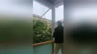 Hurricane Impact Vertical Aluminum Folding Window with Factory Price 