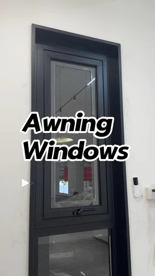 New Design Double Glazing Pane Awning Sliding French Swing Metal Aluminum Window for Villa Home 